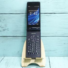 docomo SH-02L AQUOS SHARP ケータイ ブラック 本体 白ロム SIMロック解除済み SIMフリー 120079