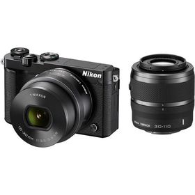 ニコン Nikon 1 J5 10-30mm 30-110mm ダブルズームキット ブラック ミラーレス一眼 カメラ 中古