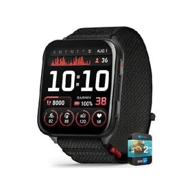 Garmin 010-02980-00 Venu X1 Premium GPS Smartwatch Black Titanium Bundle with 2 YR CPS Enhanced Protection Pack