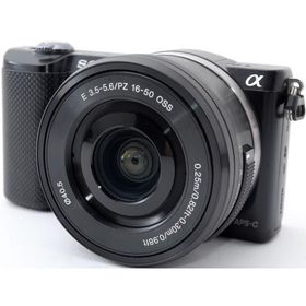 ソニー ミラーレス SONY α5000 パワーズームレンズキット ブラック 中古 Wi-Fi搭載 新品SDカード付き 届いてすぐに使える