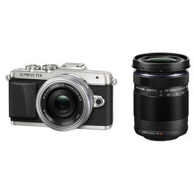 OLYMPUS PEN E-PL7 EZダブルズームキット シルバー ミラーレス一眼 E-PL7 EZ DZKIT SLV