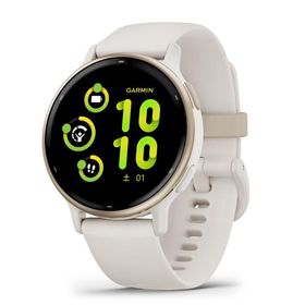 ガーミン vivoactive 5 Ivory / Cream Gold (Suica対応)スマートウォッチ 010-02862-41 返品種別A