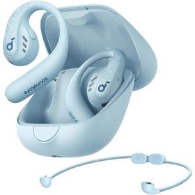 アンカー ワイヤレスイヤホン Anker Soundcore AeroFit Pro ミントブルー A3871N61 (納期目安2-3週間) 耳を塞がないオープンイヤー型 ※正規代理店