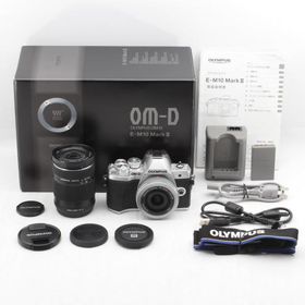 OLYMPUS ミラーレス一眼 OM-D E-M10 MarkIII EZダブルズームキット シルバー