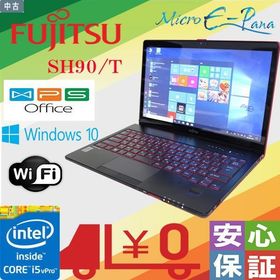 中古ノートパソコン ノートPC office搭載 Fujitu LIFEBOOK SH90/T Intel i5 第5世代 メモリ4GB HDD500GB 無線LAN Bluetooth HD マルチ カメラ ノートパソコン