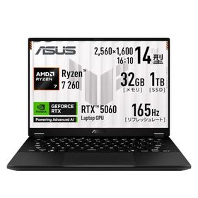 ASUS ゲーミングノートPC TUF Gaming A14 FA401UM 14インチ RTX 5060 AMD Ryzen 7 260 メモリ 32GB SSD 1TB リフレッシュレート