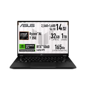 ASUS ノートPC TUF Gaming A14 FA401KM FA401KM-AI7R5060[14型 | WQXGA | Ryzen AI 7 | 32GB | 1TB | Windows 11 | イェーガーグレー]