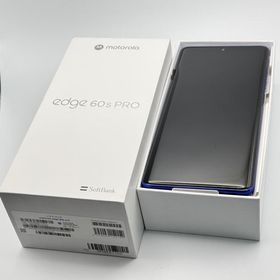 中古品 motorola edge 60s pro XT2507-3 256GB ダーズブルー Android スマートフォン ソフトバンク SIMロックなし