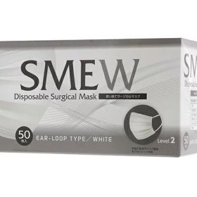 クー・メディカル・ジャパン サージカルマスク 50枚入 ホワイト SMEW インフルエンザ対策