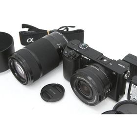 【全額返金保証】良品｜ソニー α6000 ILCE-6000L パワーズームレンズキット [ブラック]（センサー清掃済み） CA01-R3365-3V2A