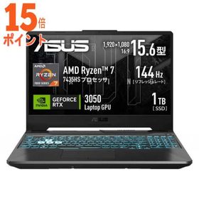 15倍ポイント ゲーミングノートパソコン TUF Gaming A15 [ RTX 3050 15.6型 Win11 Home Ryzen 7 …