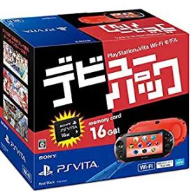 【中古】PlayStation Vita デビューパック Wi-Fiモデル レッド/ブラック