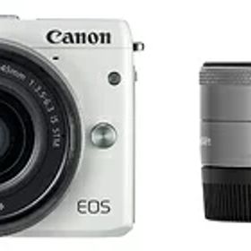 【中古】 Canon ミラーレス一眼カメラ EOS M3 ダブルレンズキット(ホワイト) EF-M15-45mm F3.5-6.3 IS STM EF-M22mm F2 STM 付属 EOSM3WH-WLK2