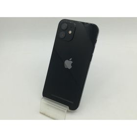 【中古】Apple SoftBank 【SIMロック解除済み】 iPhone 12 64GB ブラック MGHN3J/A【OSU301】保証期間１ヶ月【ランクC】