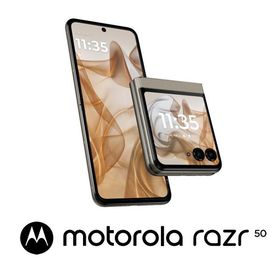 Motorola(モトローラ) motorola razr 50(12GB/ 512GB) - サンドクリーム(SIMフリー版) PB230001JP 返品種別B