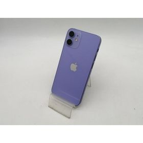 【中古】Apple au 【SIMロック解除済み】 iPhone 12 mini 64GB パープル MJQC3J/A【OSU301】保証期間１ヶ月【ランクB】