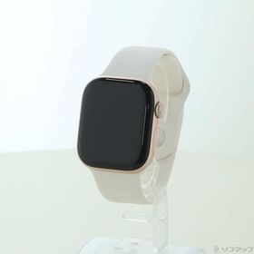 〔中古〕Apple(アップル) Apple Watch Series 10 GPS 42mm ローズゴールドアルミニウムケース ライトブラッシュスポーツバンド〔377-ud〕