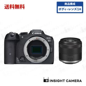 キヤノン EOS R7 ボディ ブラック + 広角ズームレンズセット RF-S14-30mm F4-6.3 IS STM PZ ブラック イオス ミラーレス一眼カメラ Canon（出荷後転送不可）
