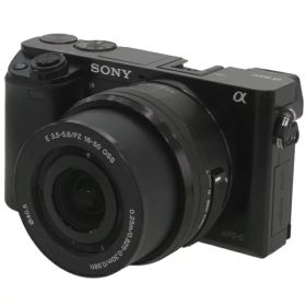 【SONY】ソニー『α6000 パワーズームレンズキット / ブラック』ILCE-6000L(B) 2014年3月発売 ミラーレス一眼カメラ 1週間保証【中古】