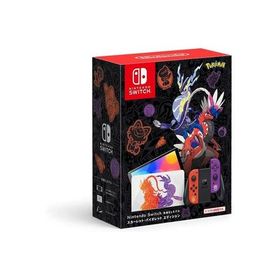 【ラッピング可】【即日配送】【新品 箱不良・シュリンク破れ品】Nintendo Switch 有機ELモデル スカーレット・バイオレットエディション 印付きの場合あり