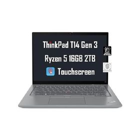 Lenovo ThinkPad T14 Gen 3 Business Laptop (14" FHD+ Touchscreen, AMD Ryzen 5 Pro 6650U, 16GB DDR5 RAM, 2TB SSD, 6-Core(Beats i7-1165G7)), Backlit, Fin