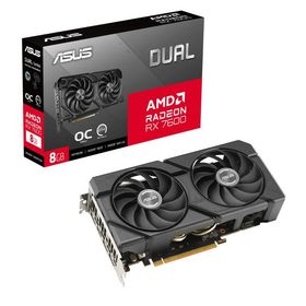 ASUS Dual Radeon RX 7600 EVO OCエディション 8GB GDDR6 ゲーミンググラフィックスカード (AMD R