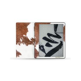 MightySkins Glossy Glitter Skin Compatible with Kindle Scribe (2022) Full Wrap - Cow Hide | Protective High-Gloss Glitter Finish | Easy to_並行輸入