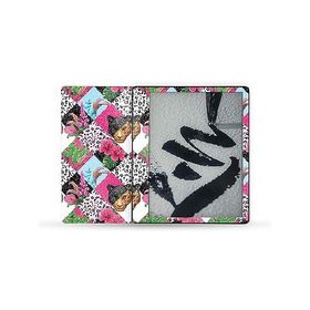 MightySkins Glossy Glitter Skin Compatible with Kindle Scribe (2022) Full Wrap - Cat Tile | Protective High-Gloss Glitter Finish | Easy to_並行輸入