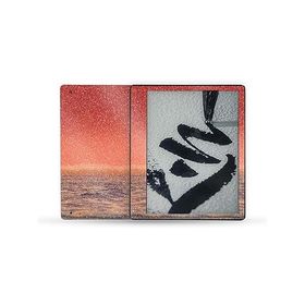 MightySkins Glossy Glitter Skin Compatible with Kindle Scribe (2022) Full Wrap - Red Horizon | Protective High-Gloss Glitter Finish | Easy_並行輸入