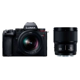 ＜LUMIX 年末・年始キャッシュバックキャンペーン対象＞ パナソニック LUMIX ミラーレス一眼カメラ DC-S5M2W ダブルレンズキット