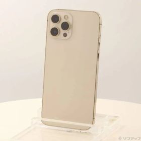 〔中古品〕 iPhone12 Pro Max 256GB ゴールド MGD13J／A SIMフリー【377】