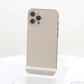 〔中古品〕 iPhone12 Pro Max 256GB ゴールド MGD13J／A SIMフリー【305】