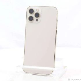 〔中古品〕 iPhone12 Pro Max 256GB ゴールド MGD13J／A SIMフリー【368】