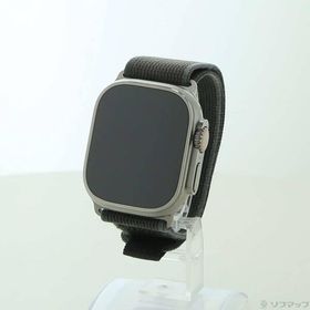 〔中古〕Apple(アップル) Apple Watch Ultra 2 GPS + Cellular 49mm チタニウムケース ブルー／ブラックトレイルループ〔262-ud〕