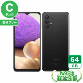 SIMフリー Galaxy A32 5G SCG08 オーサムブラック64GB 本体[Cランク] Androidスマホ 中古 送料無料 当社3ヶ月保証