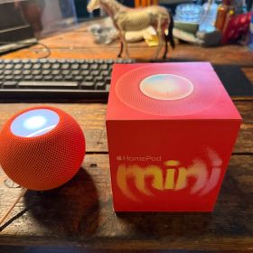 Apple HomePod mini オレンジ 初期化済 純正20W電源 外箱