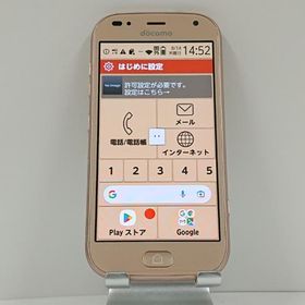 らくらくスマートフォン me F-01L ドコモ ゴールド 送料無料 即決 本体 c13929