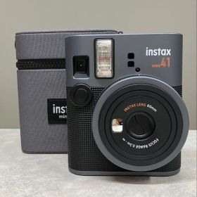 instax mini 41 グレー 本体 ケース付き