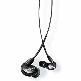 【中古】SHURE シュア イヤホン AONIC 215 有線 マイク付き SE215DYBK+UNI-A トランスルーセントブラック 高遮音性 ゲーム ゲーミング カナル型 ワイヤレ