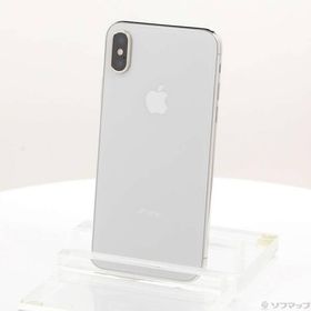 〔中古〕Apple(アップル) iPhoneX 64GB シルバー MQAY2J／A SIMフリー〔262-ud〕