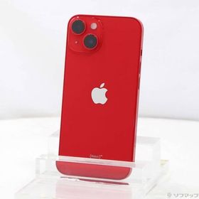 〔中古〕Apple(アップル) iPhone14 128GB プロダクトレッド MPV93J／A SIMフリー〔258-ud〕