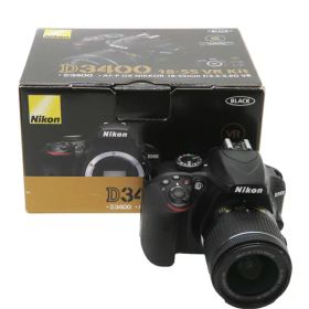 【Nikon】ニコン『D3400 18-55 VR レンズキット / ブラック』2016年9月発売 デジタル一眼レフカメラ 1週間保証【中古】