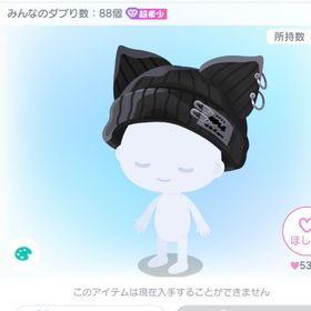 PP恋駆けオオカミ帽子／黒 | ピグパ(ピグパーティ)のアカウントデータ、RMTの販売・買取一覧
