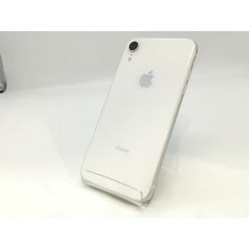 【中古】Apple au 【SIMロック解除済み】 iPhone XR 64GB ホワイト MT032J/A【浜松駅前】保証期間１ヶ月【ランクC】