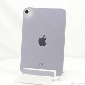 〔中古〕Apple(アップル) iPad mini 第6世代 64GB パープル MK7R3J／A Wi-Fi〔377-ud〕