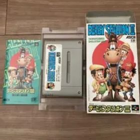 スーファミソフト ダービースタリオンⅢ 箱付『箱は美品』