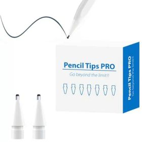 アップルペンシルをシャープペン感覚で！あなた好みの芯を選んで格別な筆記体験 Apple Pencil専用のペン先 1個＋2種類の芯 【Apple Pencil Proにも対応！】pencil tips pro (ホワイト)