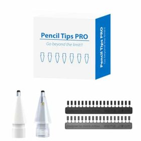 アップルペンシルをシャープペン感覚で！あなた好みの芯を選んで格別な筆記体験 Apple Pencil専用のペン先 1個＋2種類の芯 【Apple Pencil Proにも対応！】pencil tips pro (クリア)