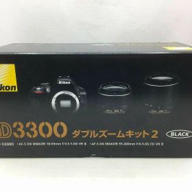 【12/19(金)20時〜全品ポイント10倍！要エントリー！】ニコン Nikon デジタル一眼レフカメラ D3300 ダブルズームキット 【中古】