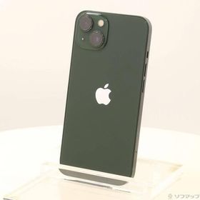 〔中古〕Apple(アップル) iPhone13 128GB グリーン MNGG3J／A SIMフリー 〔ネットワーク利用制限▲〕〔377-ud〕